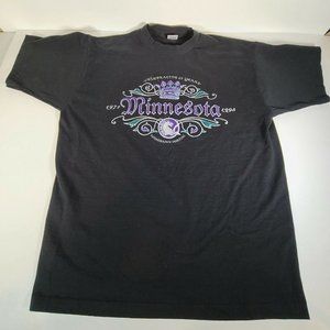 Minnesota Renaissance Festival Unisex XL USA Made Single Stich Black 25 Years